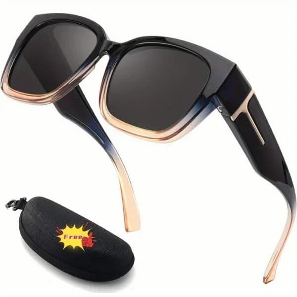 Polarized Fit Over Sunglasses for Women – UV400 Floral Frame - View 9