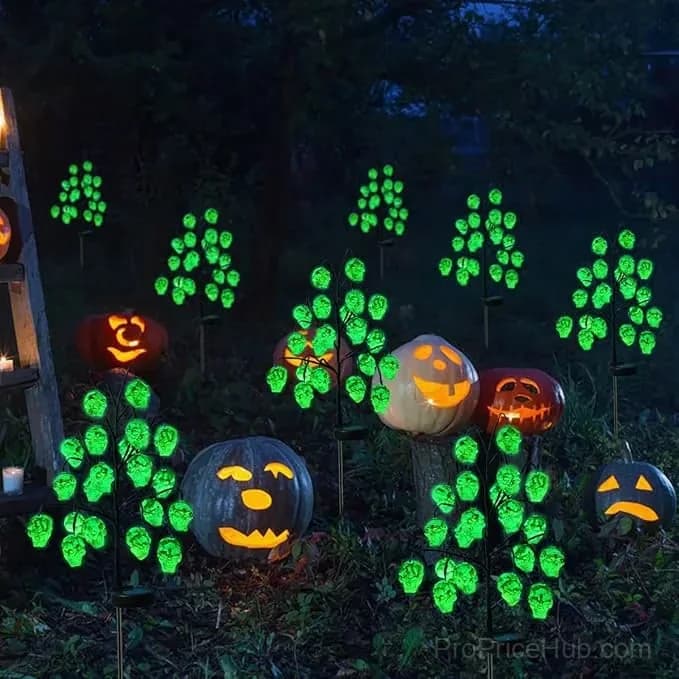 Halloween Ghost Solar Ground Stake Lawn Light, 16 LED - View 8