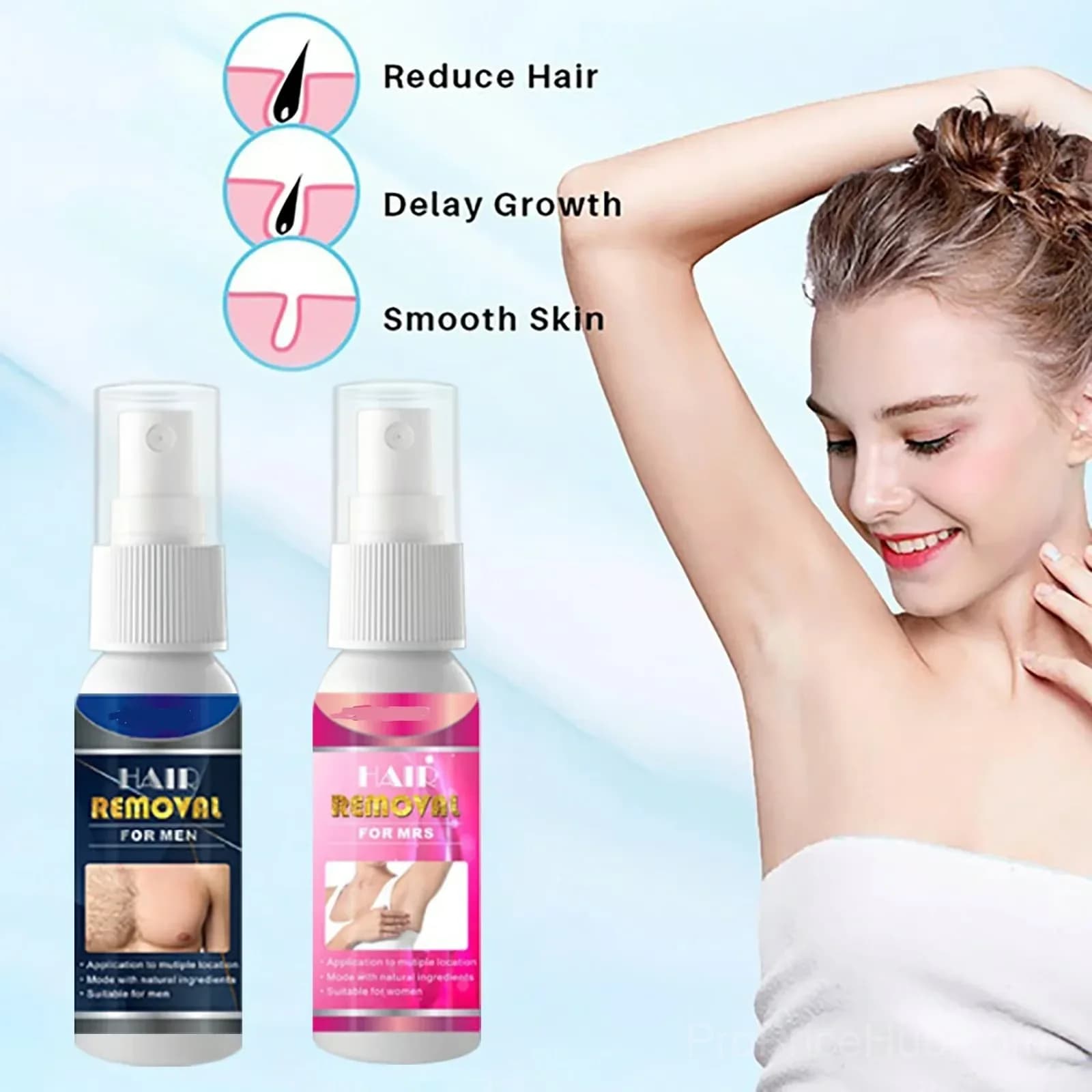 Body Hair Removal Spray for Women - View 2