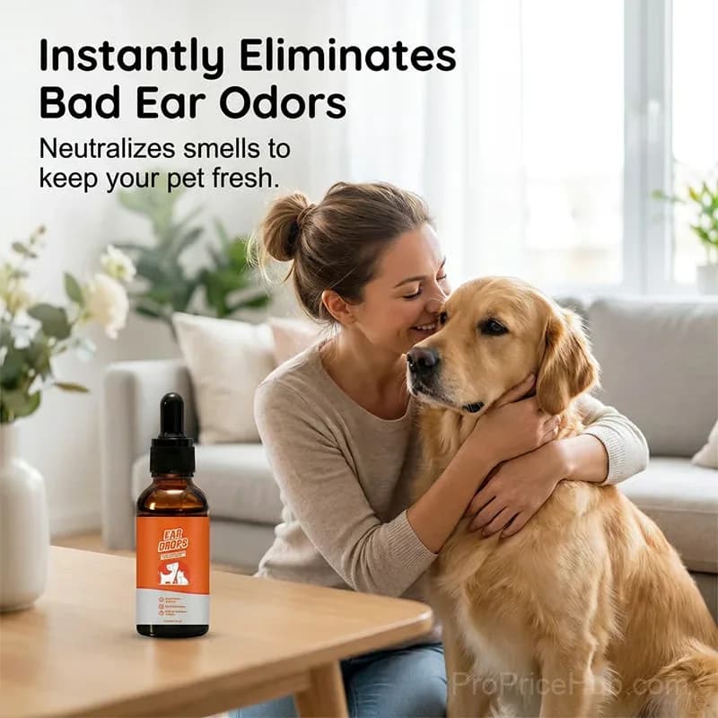 Natural Dog & Cat Ear Drops for Itching & Wax Build-Up - View 2