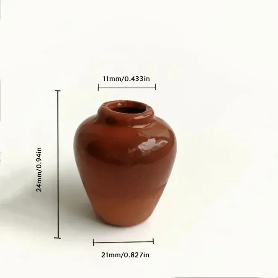 Mini Ceramic Vase Fridge Magnet - Small Home Decor Accent - View 8