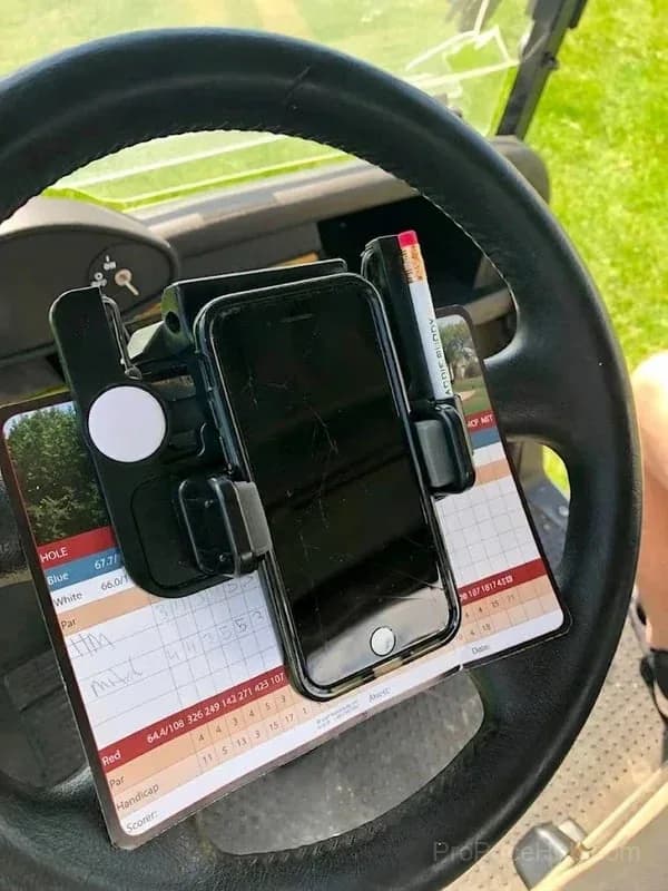 Golf Cart Steering Wheel Phone Holder - View 7