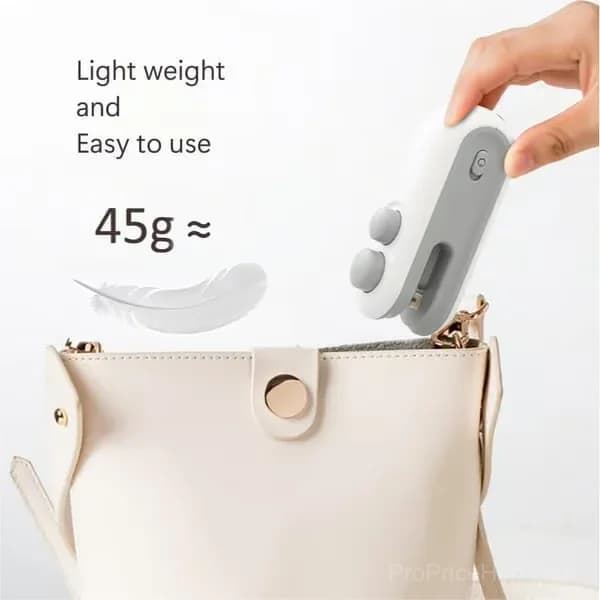 2-in-1 Mini Bag Sealer, White/Blue, 2-Pack - View 12