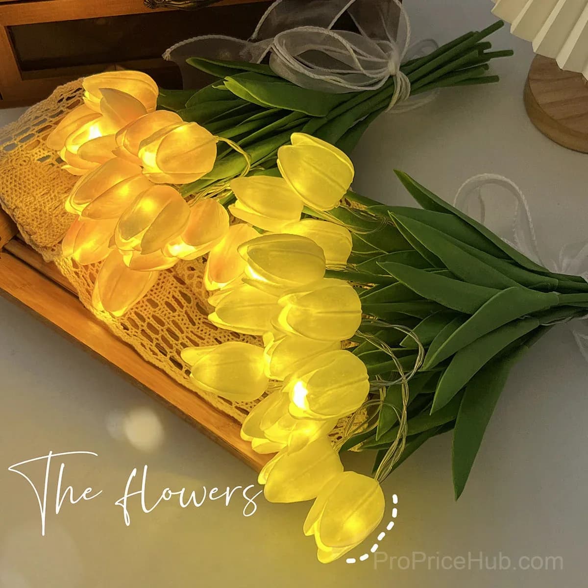 Radiant Romantic Tulip Light - Artificial Flower - View 2