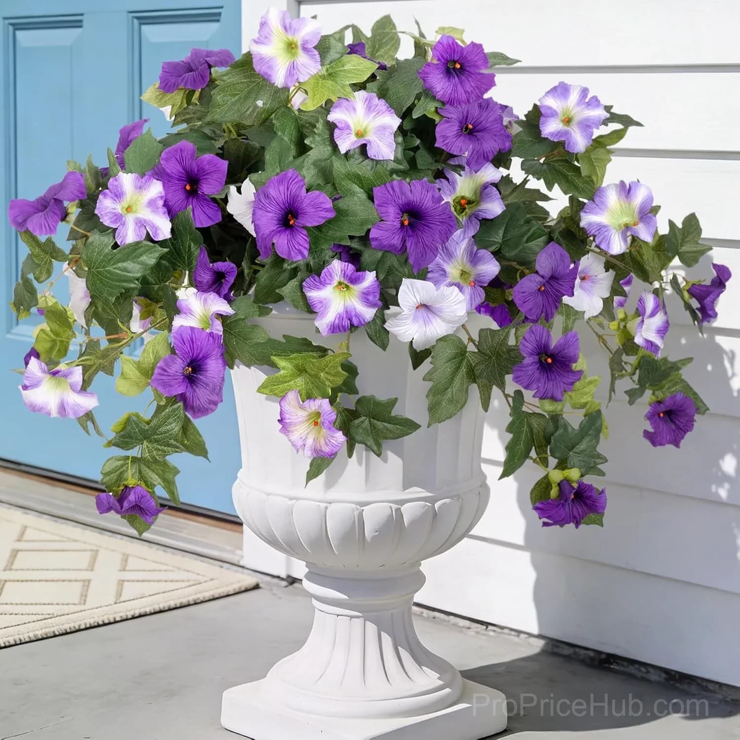 Artificial Fake Petunia Flowers for Outdoor Decoration (2 Pack) - View 12