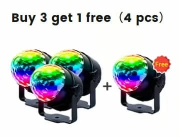 Colorful Rotating LED Disco Ball Party Light - View 7
