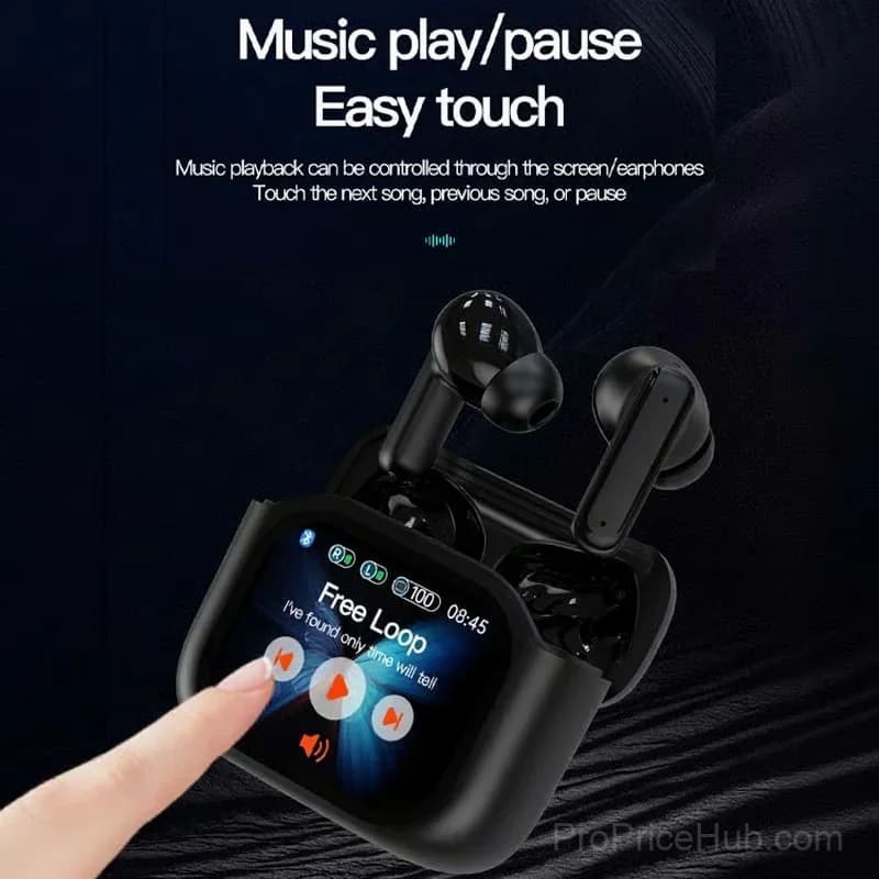 Touch-Control Bluetooth Headset with Clear Sound, Black - View 2