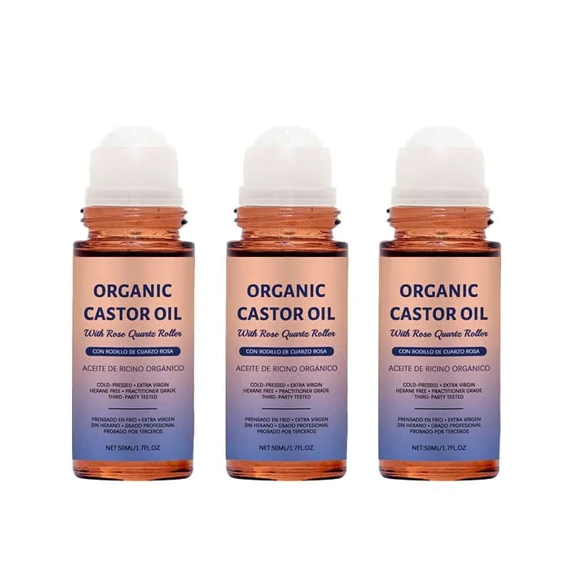 Organic Golden Castor Oil Roll-On with Rose Quartz, 1 Pc - View 17