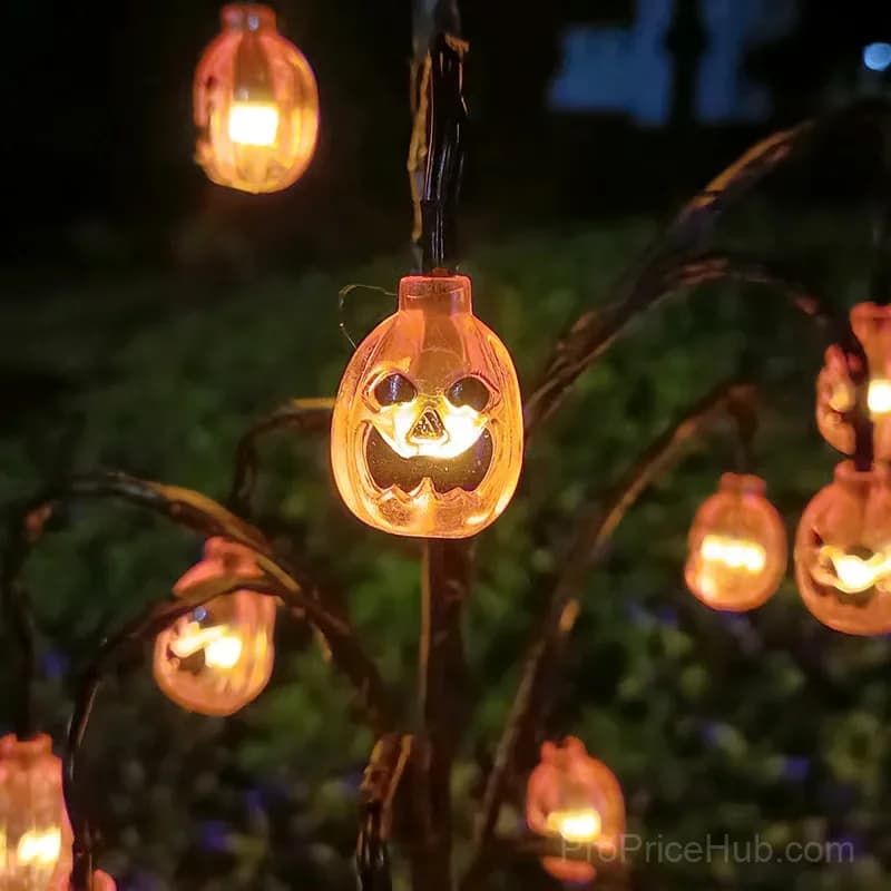 Halloween Ghost Solar Ground Stake Lawn Light, 16 LED - View 6