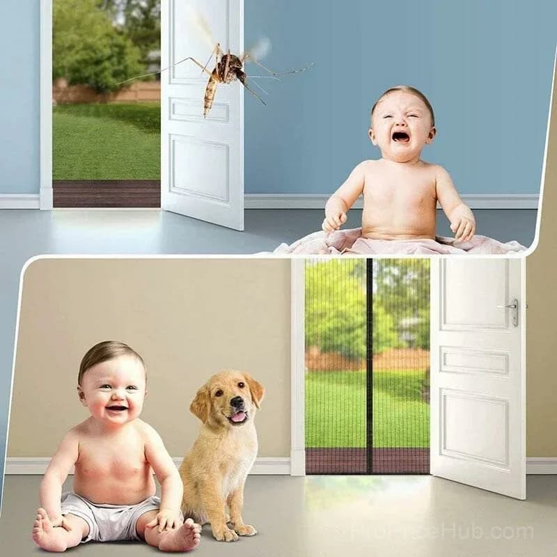 Magnetic Screen Door, Hands-Free Patio Entry - View 5