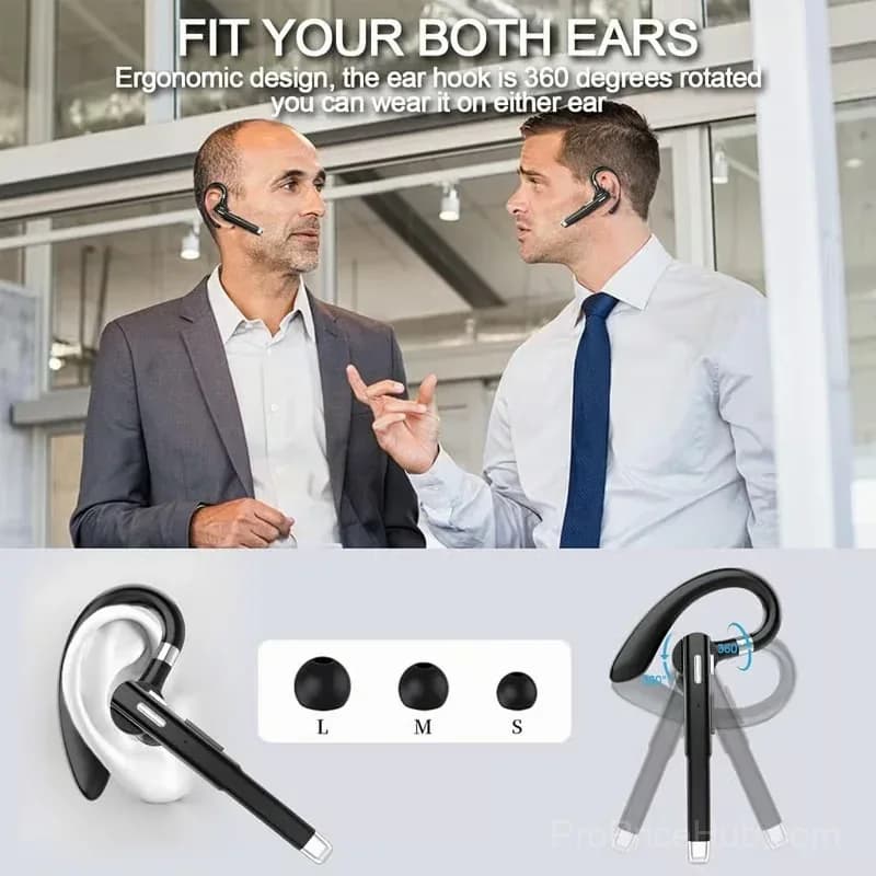 Business Wireless Bluetooth Earphone with Charging Case - View 6