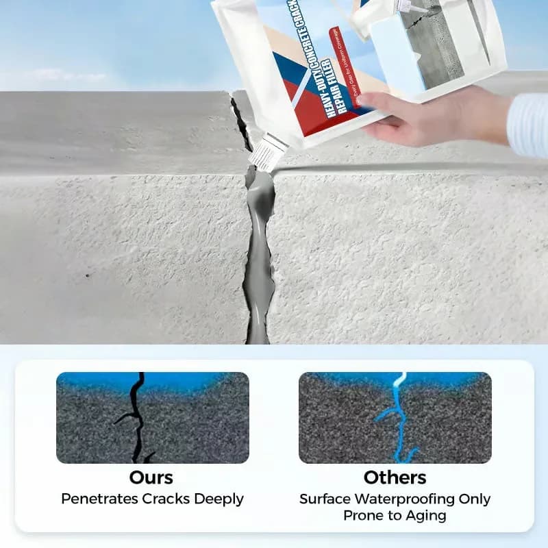 Heavy-Duty Concrete Crack Repair Adhesive, White, 200g - View 7