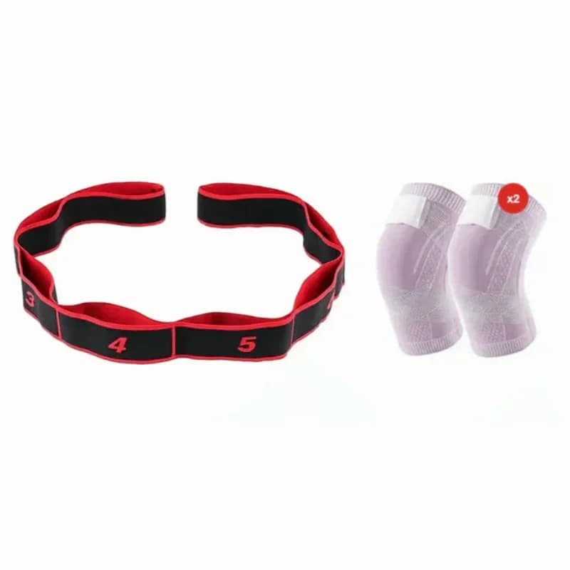 Resistance Band for Fitness and Yoga, Red, No Rear Strap - View 30