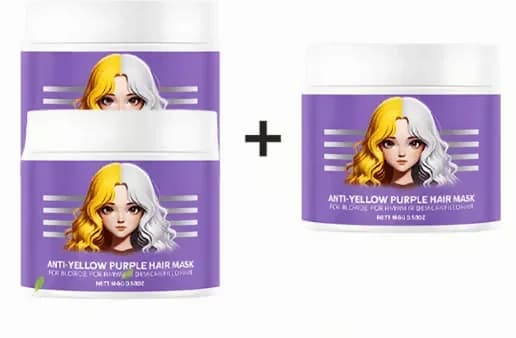 Anti-Yellowing Purple Hair Mask, 100g - View 14