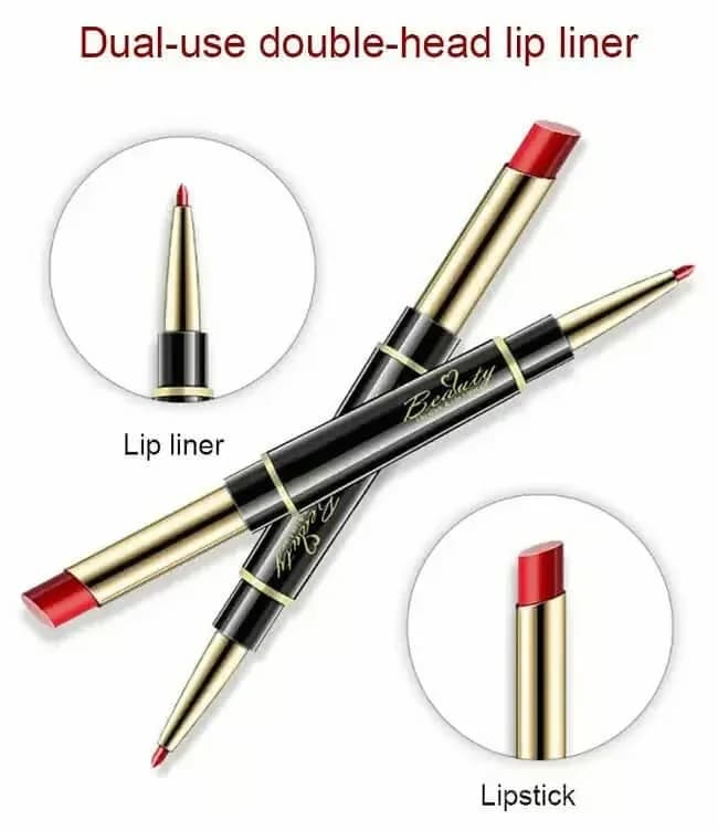 Double-Ended Matte Lip Liner & Lipstick – Waterproof, Non-Fading - View 5