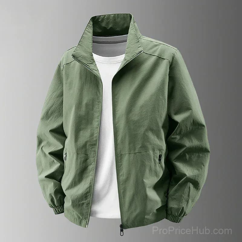Men's Big & Tall Quick-Dry Standing Collar Outdoor Jacket M-5XL - View 7