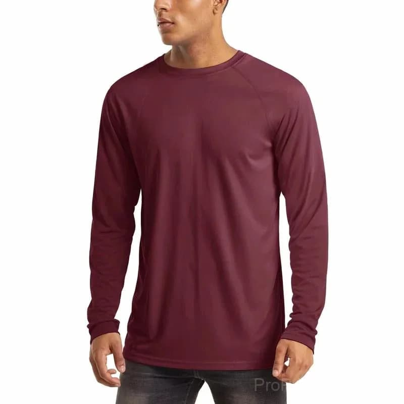 Men's UPF 50+ Long Sleeve Performance Shirt - Quick Dry, Lightweight, Breathable - View 14