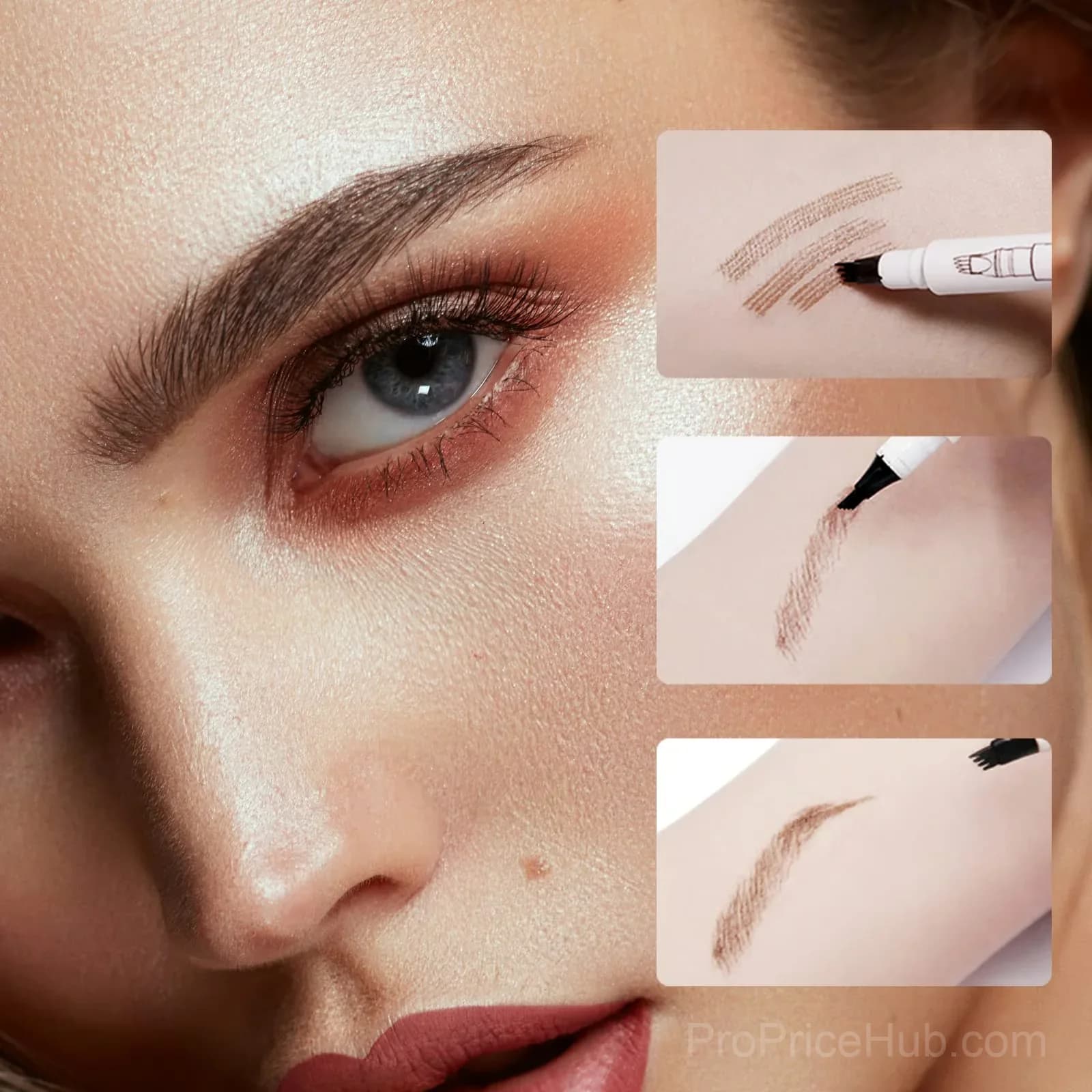 Waterproof Eyebrow Makeup, Chestnut Shade - View 2
