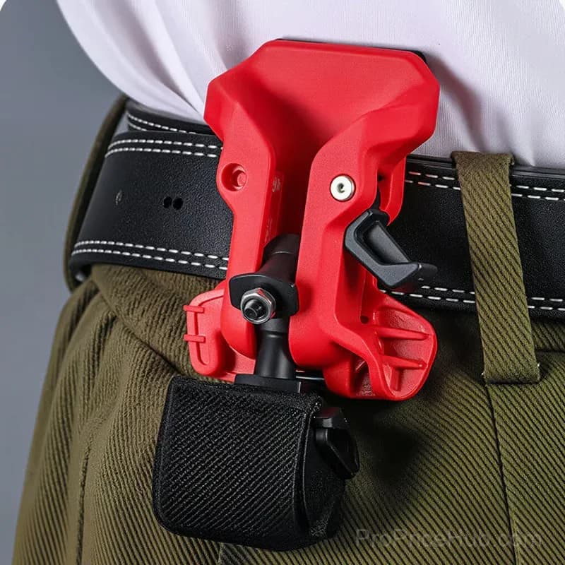 Portable Self-Locking Power Tool Holster, Red, 1 Pack - View 9