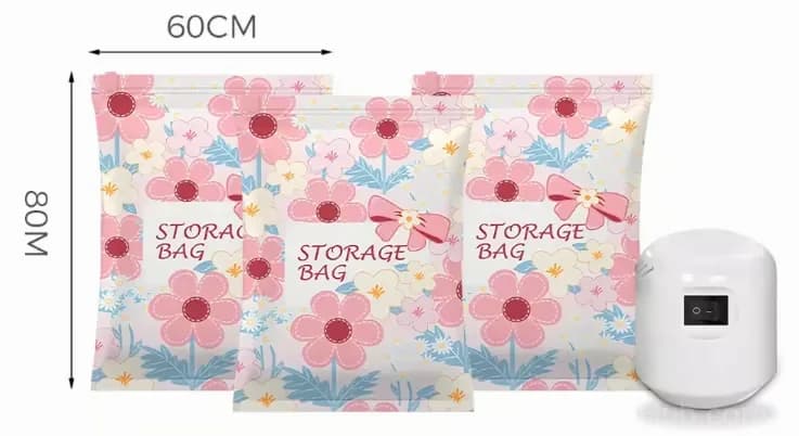 Vacuum Storage Bags, 3 Small 70 x 50 cm with Electric Pump - View 12