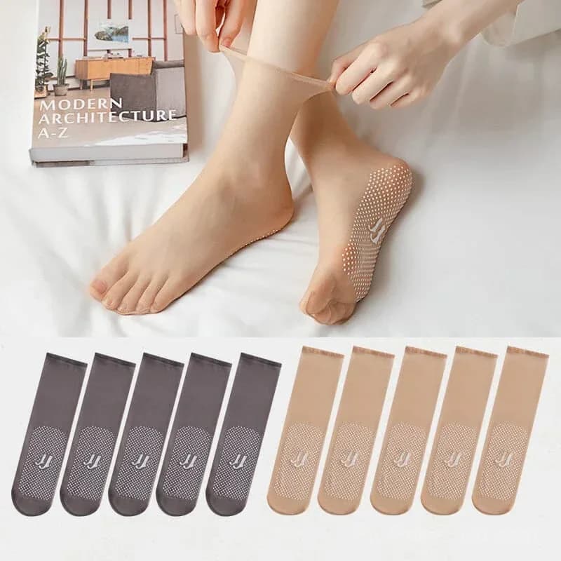 Invisible Slip-Resistant Crystal Silk Socks - View 18