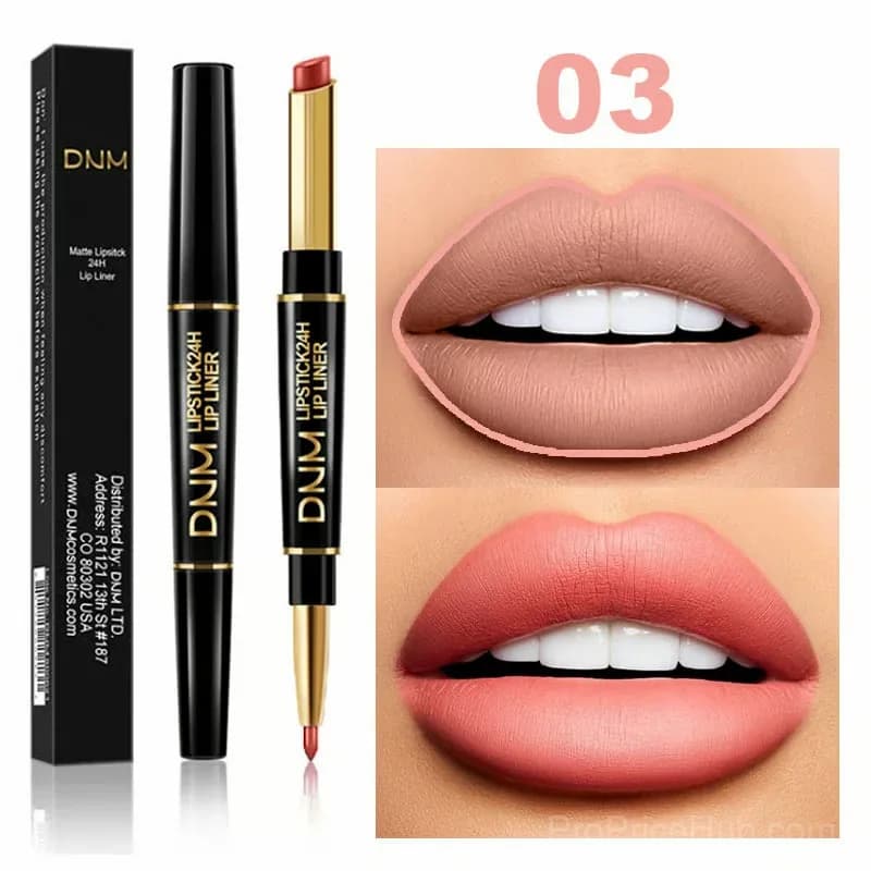2-in-1 Waterproof Lipstick Lip Liner - #01 Sexy Red - View 9