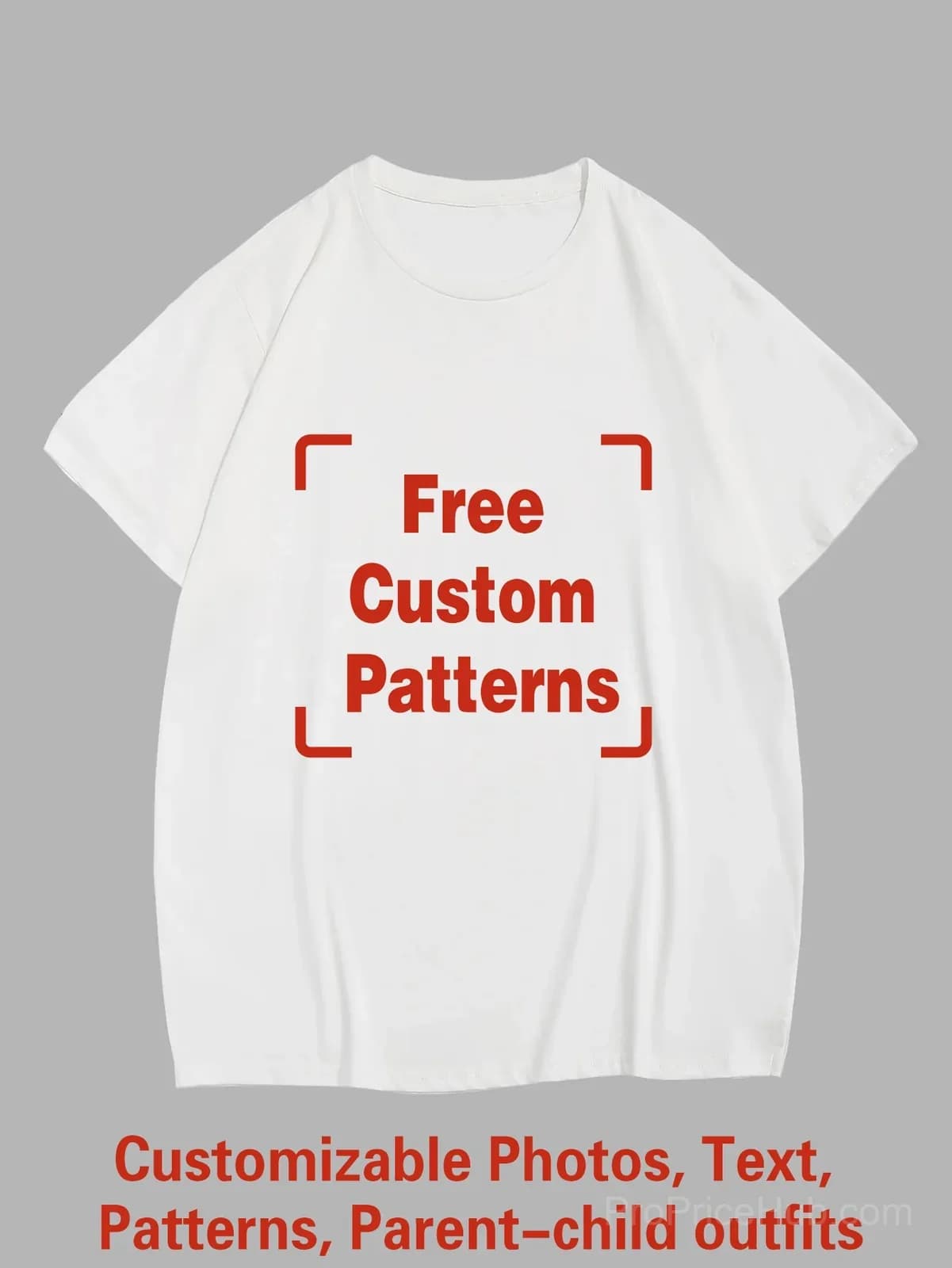 Custom Big & Tall T-Shirt – Photo, Text, Logo - View 5