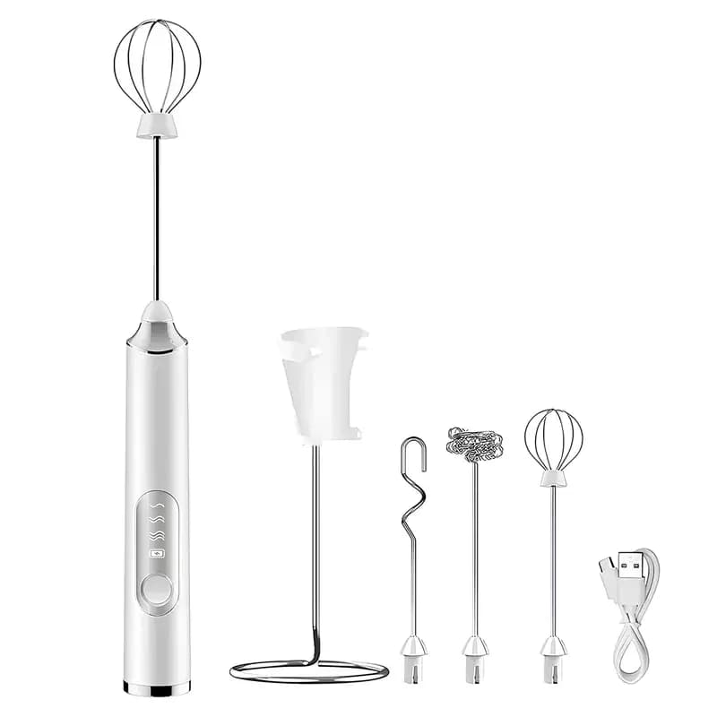 Rechargeable 3-Speed Handheld Milk Frother Wand for Drinks - View 20
