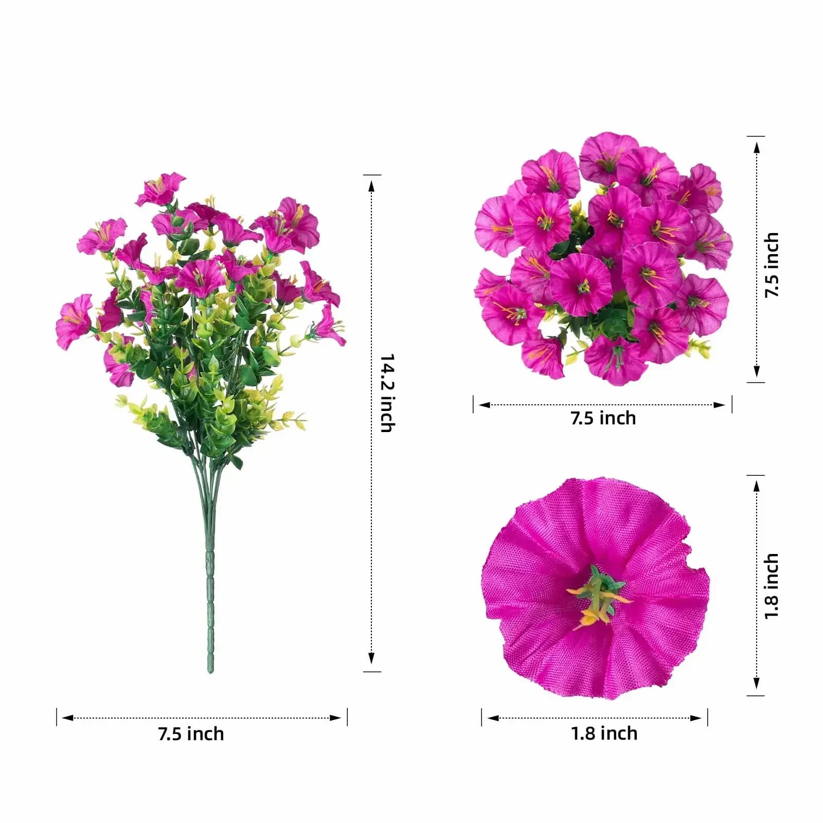 UV Resistant Artificial Petunias Flowers - View 14