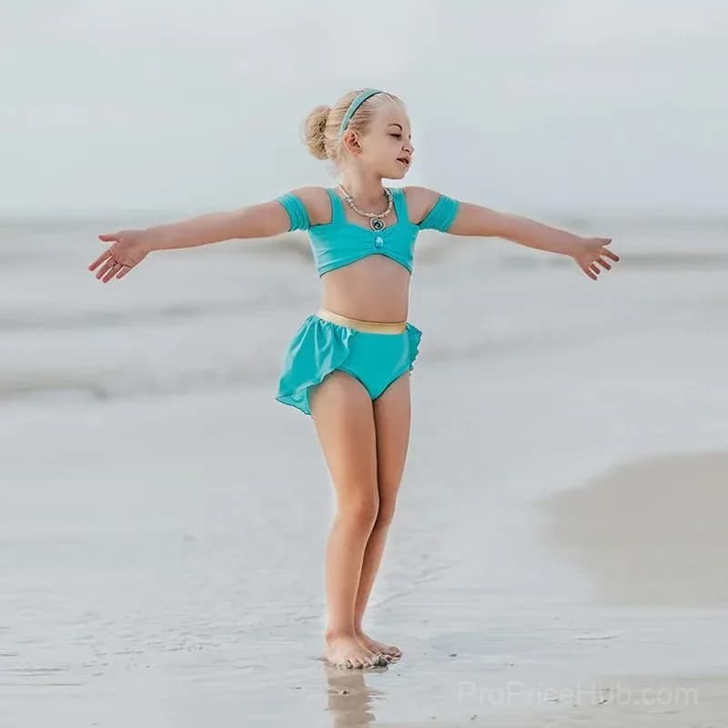 Kids Snow White Princess Inspired Swimsuit, 2-3 Years - View 13