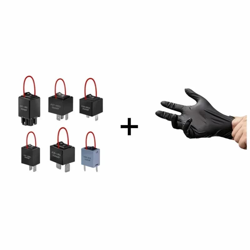 Automotive Relay Tester and Bypass Jumper Set, Black - View 10