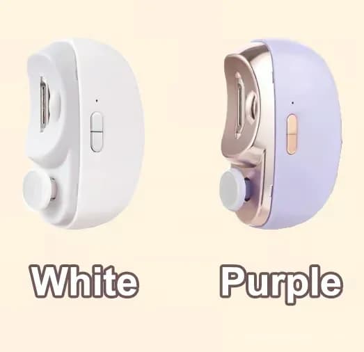3-in-1 Automatic Electric Nail Clipper with Polisher, White - View 8