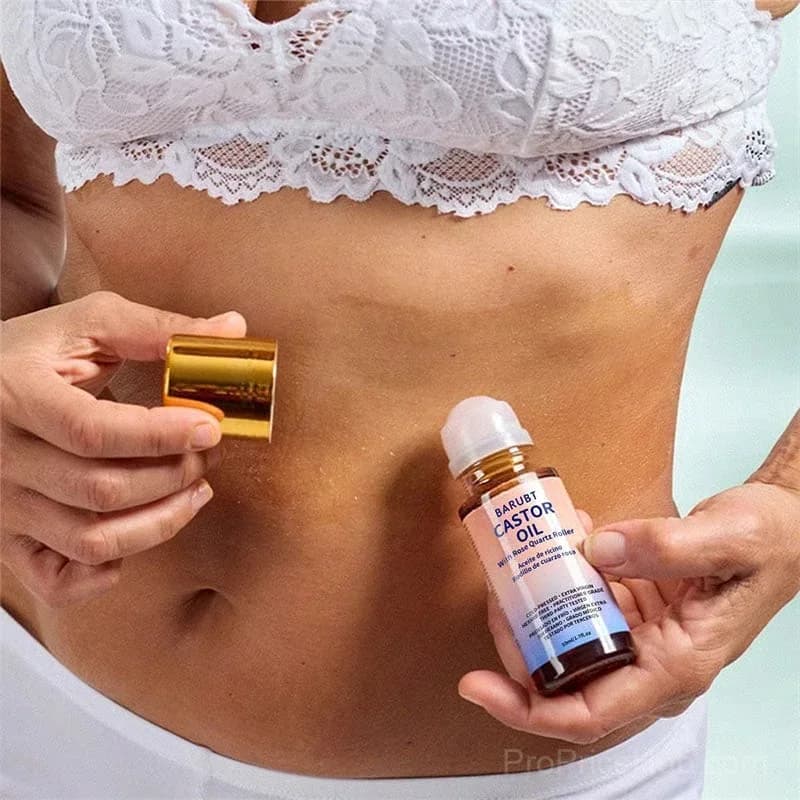 Organic Golden Castor Oil Roll-On with Rose Quartz, 1 Pc - View 13