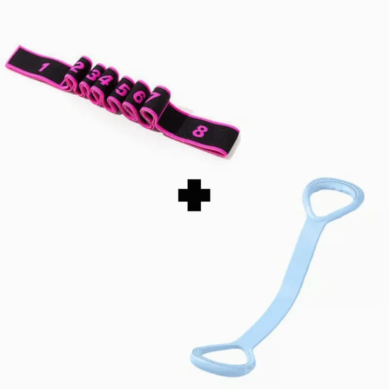 Resistance Band for Fitness and Yoga, Red, No Rear Strap - View 27