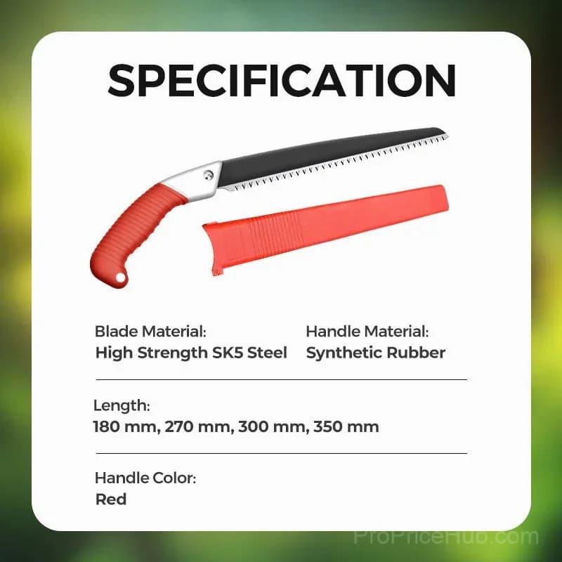 Universal 180mm Pruning Saw with Protective Sheath - View 9