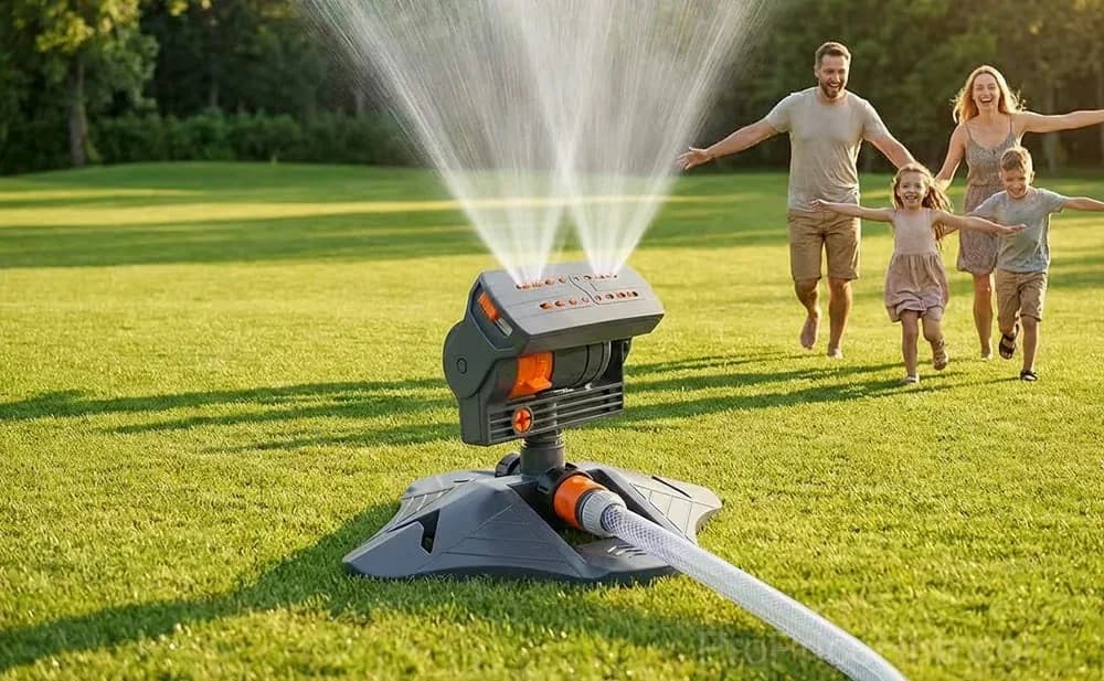 Adjustable Oscillating Sprinkler, Wide Coverage, 1-Piece - View 5