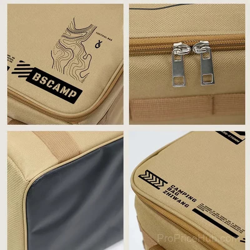 30L Waterproof Outdoor Folding Storage Bag, Khaki - View 8