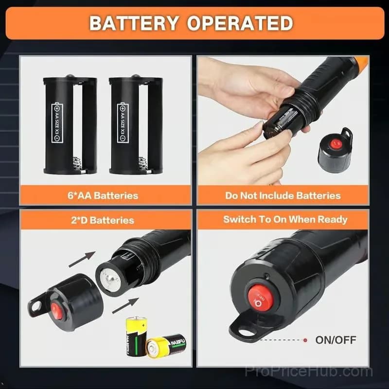 Battery-Powered Portable Water Pump, Irrigation, Orange - View 4