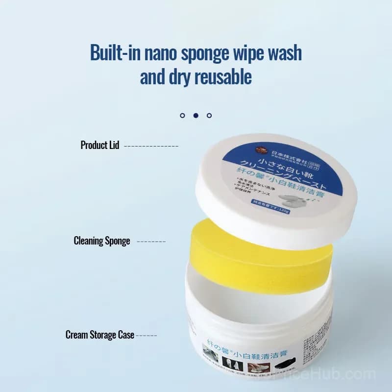 White Shoe Cleaning Cream, 1 Pack - View 6